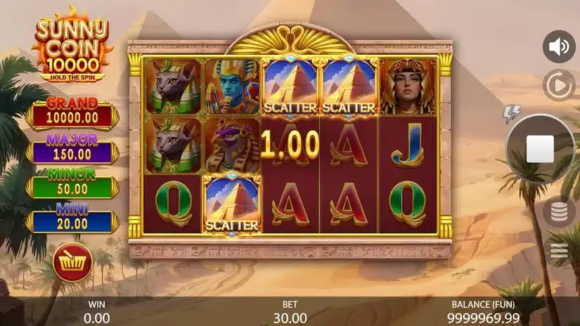 Sunny Coin 10000: Hold The Spin slot screenshot 2