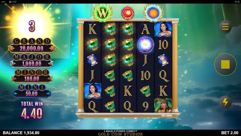 3 Angels Power Combo slot screenshot 