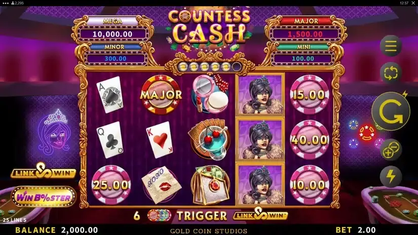 Countess Cash slot screenshot 