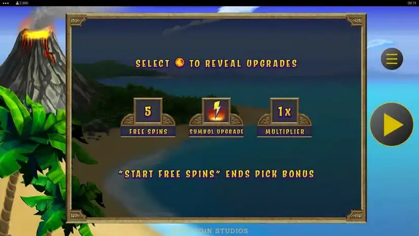 Triple Tiki Super Free Spins slot screenshot 3