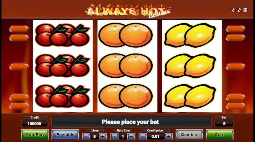 Always Hot Deluxe slot screenshot 1