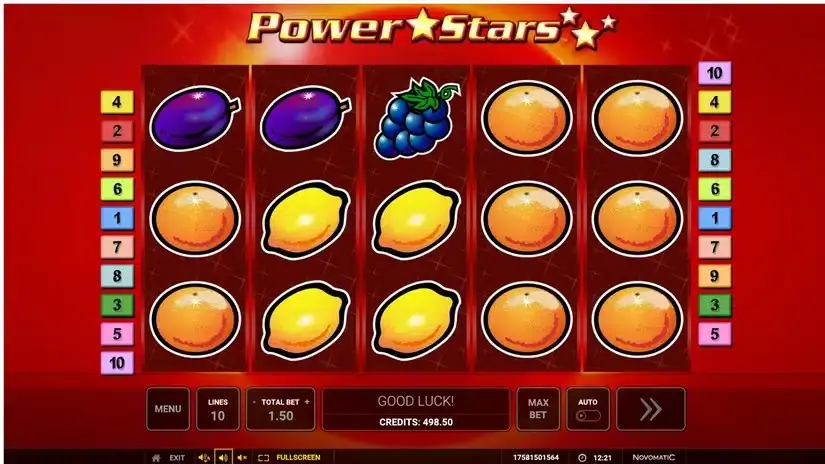 Power Stars slot screenshot 
