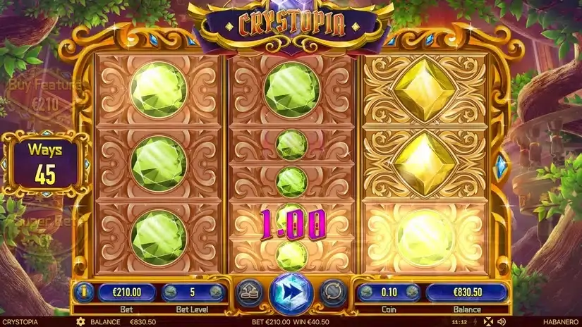 Crystopia slot screenshot 4