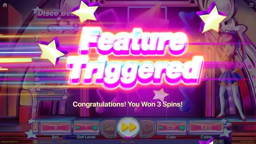 Disco Beats slot screenshot 4