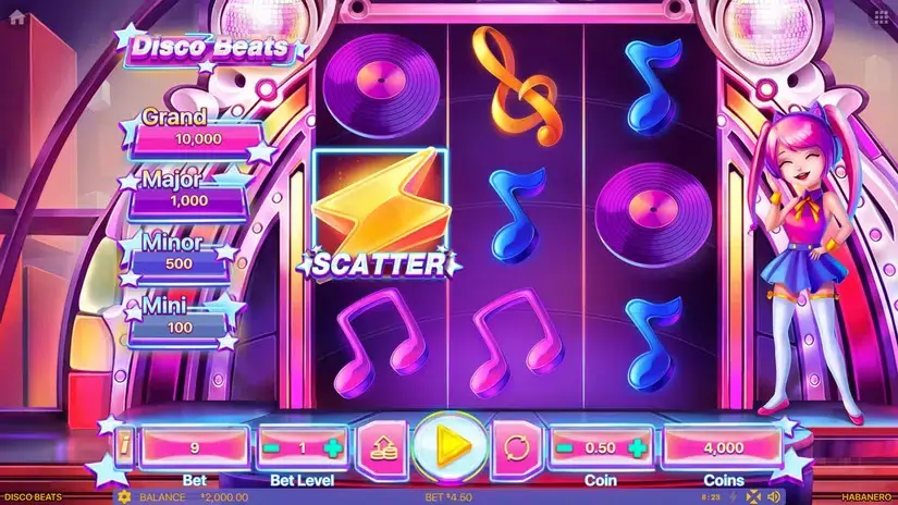 Disco Beats slot screenshot 1