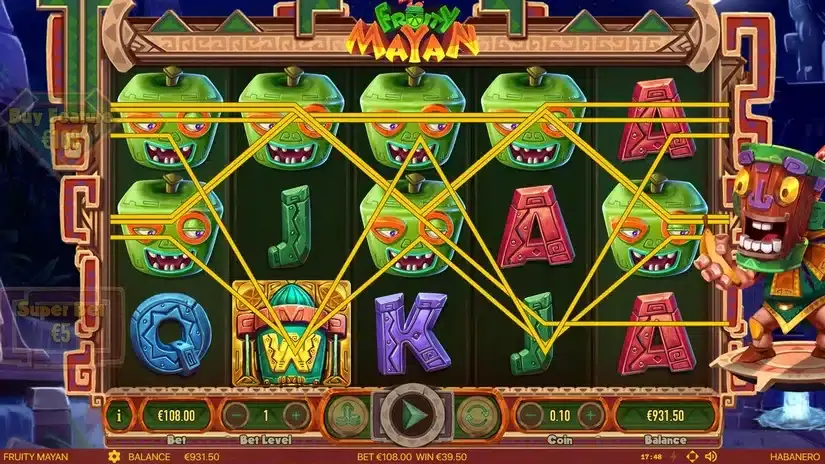 Fruity Mayan slot screenshot 4