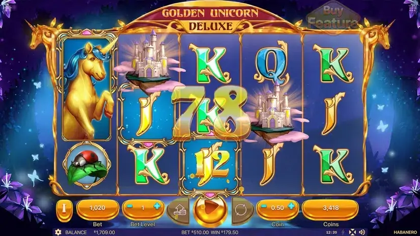 Golden Unicorn Deluxe slot screenshot 4