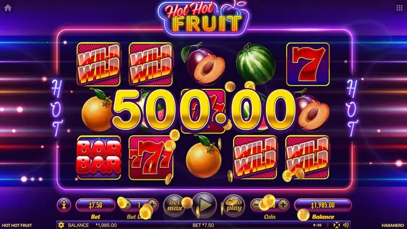 Hot Hot Fruit slot screenshot 