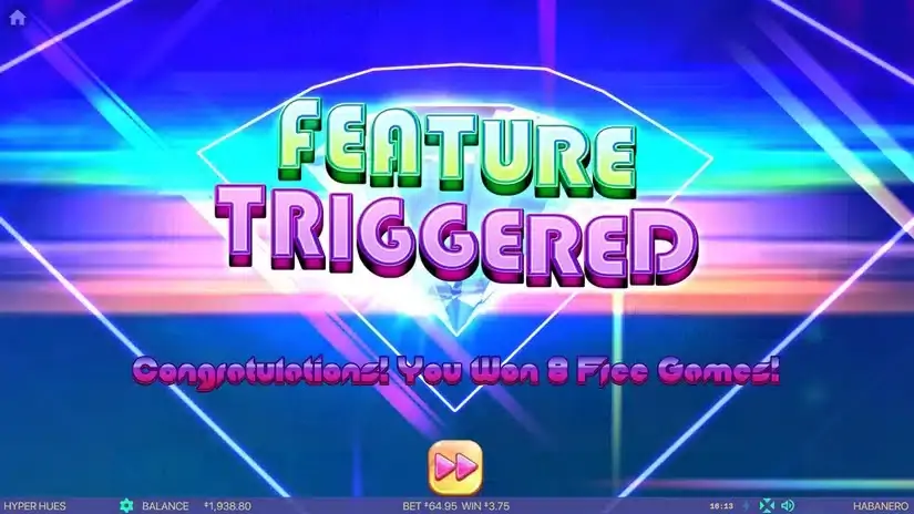 Hyper Hues slot screenshot 2