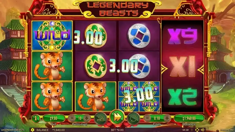 Legendary Beasts slot screenshot 3