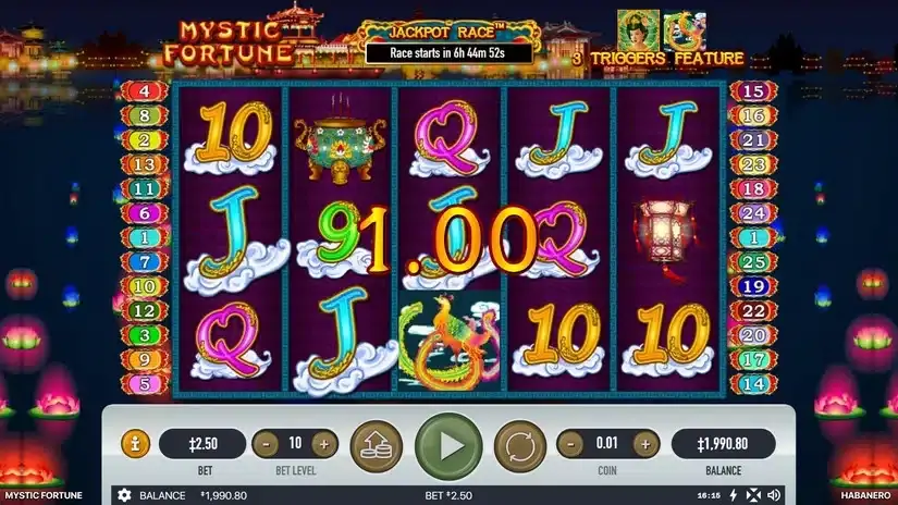 Mystic Fortune slot screenshot 3
