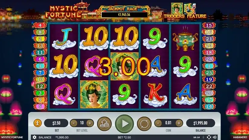 Mystic Fortune slot screenshot 2