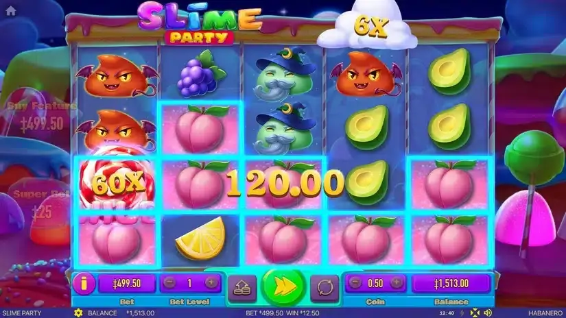 Slime Party slot screenshot 4