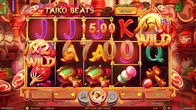 Taiko Beats slot screenshot 8