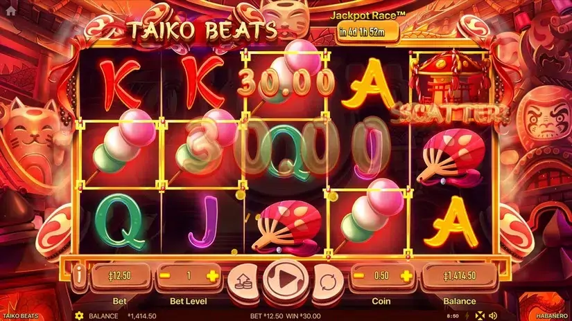 Taiko Beats slot screenshot 4