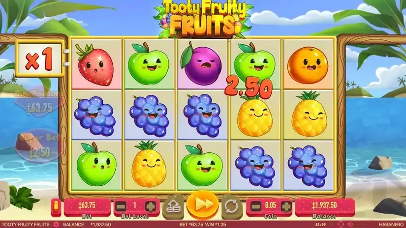 Tooty Fruity Fruits slot screenshot 5