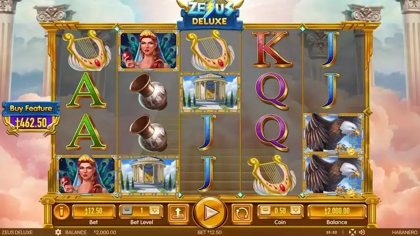Zeus Deluxe slot screenshot 