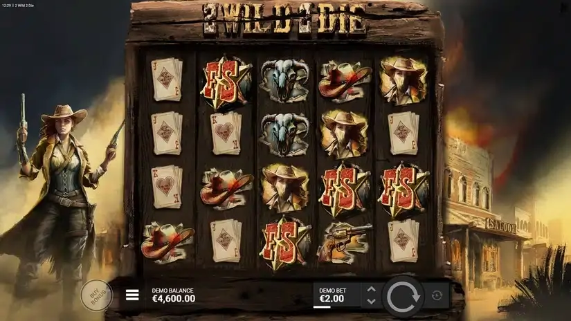 2 Wild 2 Die slot screenshot 2