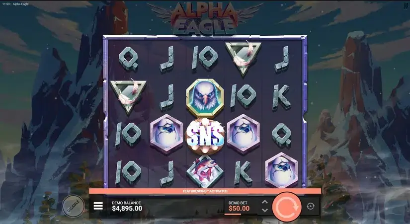 Alpha Eagle slot screenshot 2