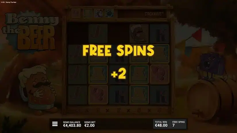 Benny The Beer slot screenshot 5