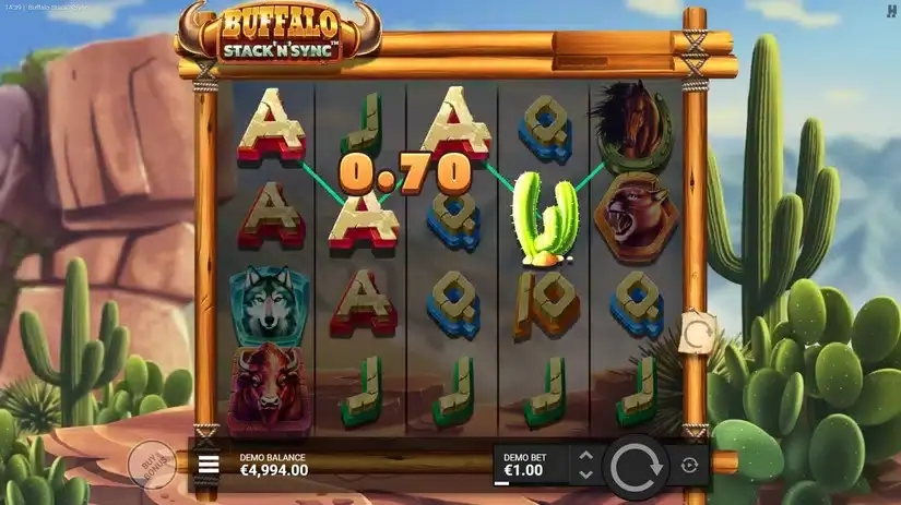Buffalo Stack ‘n’ Sync slot screenshot 2