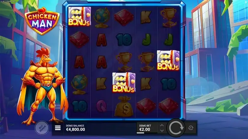 Chicken Man slot screenshot 2