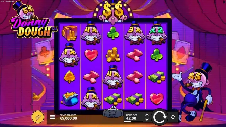 Donny Dough slot screenshot 