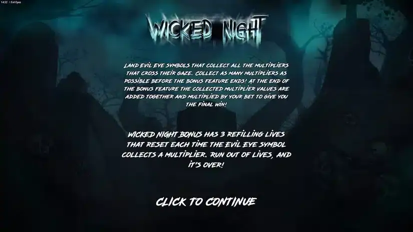 Evil Eyes slot screenshot 4