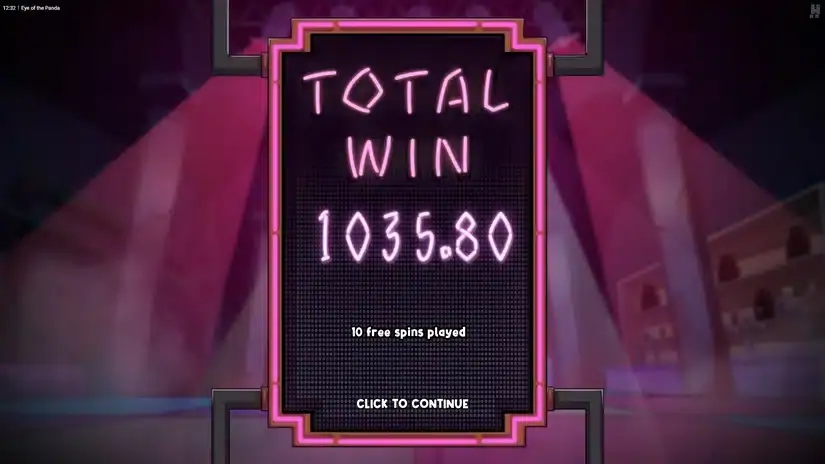 Eye of the Panda slot screenshot 