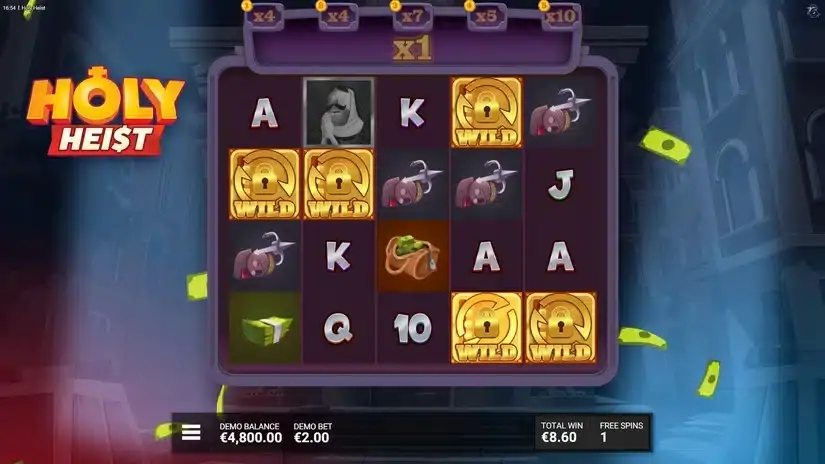 Holy Heist slot screenshot 