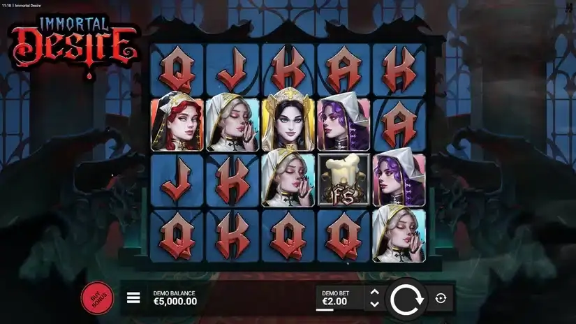 Immortal Desire slot screenshot 