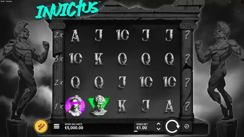 Invictus slot screenshot 