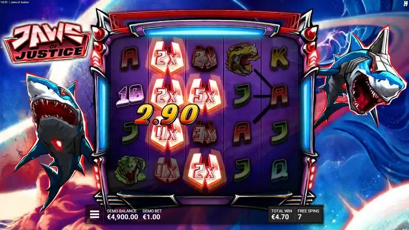 Jaws of Justice slot screenshot 4