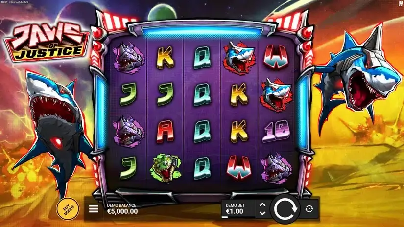 Jaws of Justice slot screenshot 1