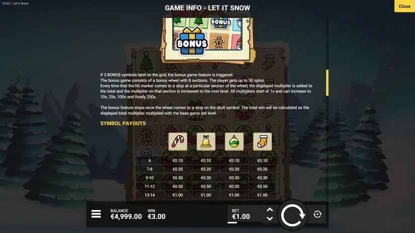 Let It Snow slot screenshot 5