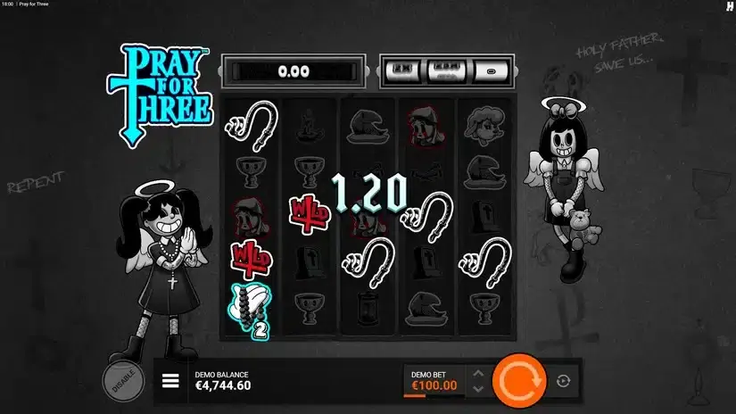 Pray For Three slot screenshot 