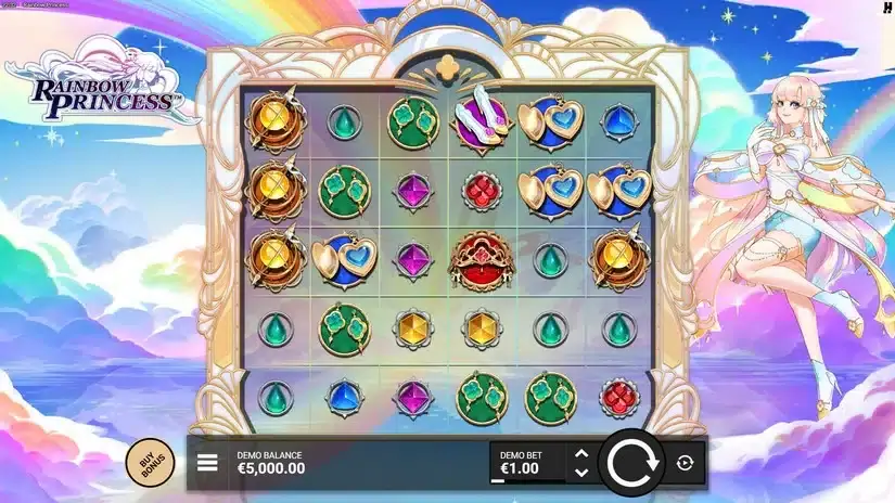 Rainbow Princess slot screenshot 