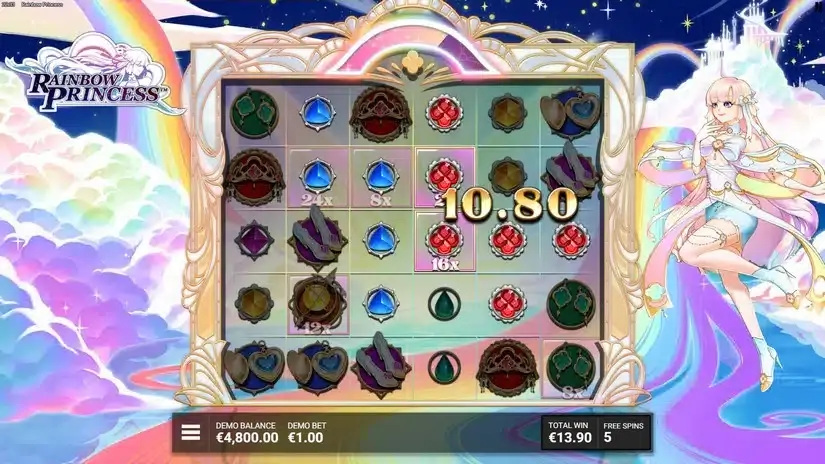 Rainbow Princess slot screenshot 5