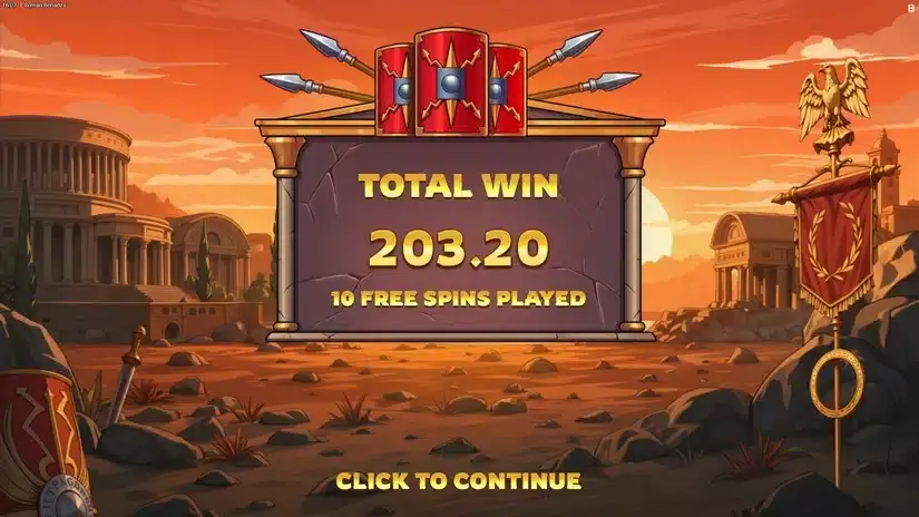 Roman Bonanza slot screenshot 