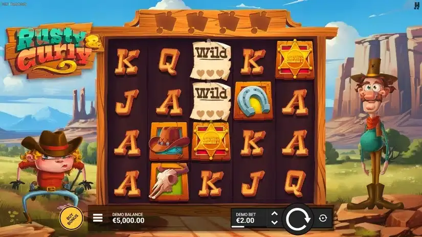 Rusty & Curly slot screenshot 