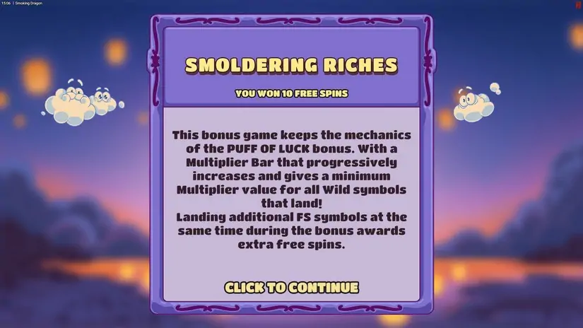 Smoking Dragon slot screenshot 3