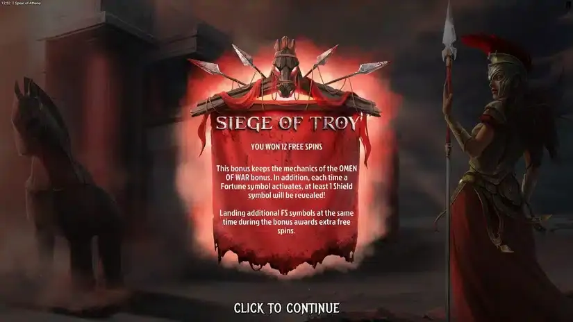 Spear of Athena slot screenshot 2