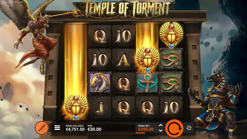 Temple of Torment slot screenshot 2