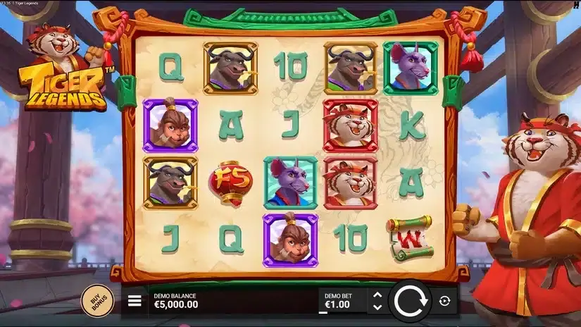 Tiger Legends slot screenshot 
