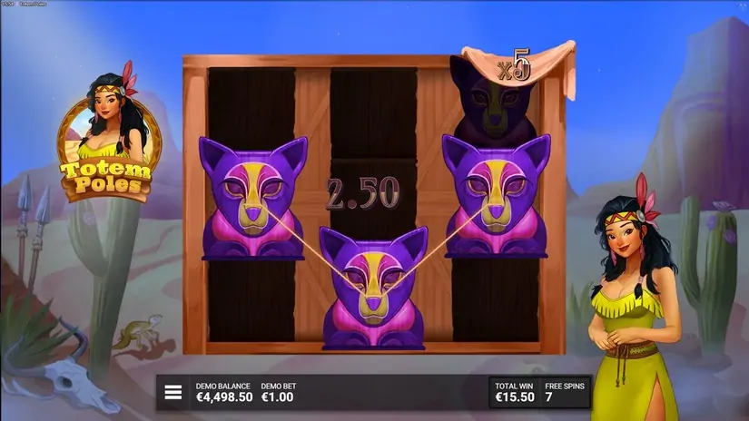 Totem Poles slot screenshot 5