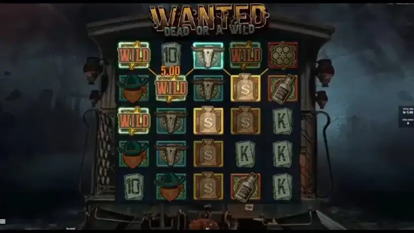 Wanted Dead or a Wild slot screenshot 2