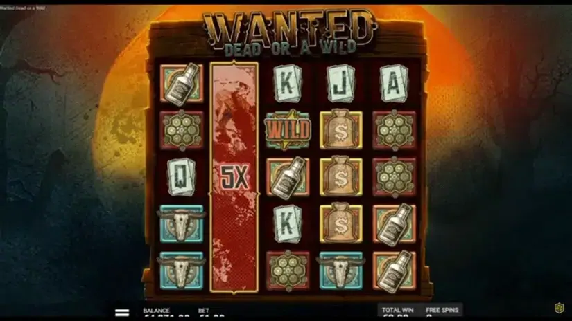 Wanted Dead or a Wild slot screenshot 3