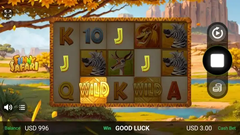 Funny Safari slot screenshot 3