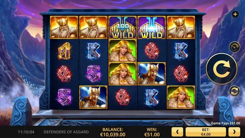 Defenders of Asgard slot screenshot 1