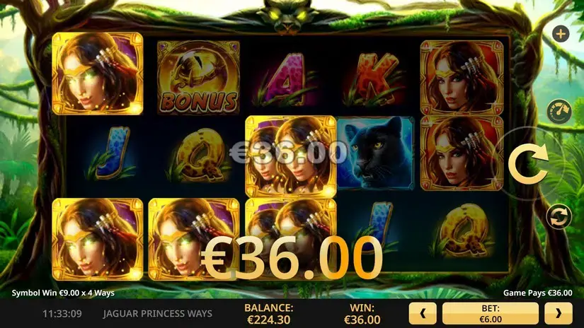 Jaguar Princess slot screenshot 3